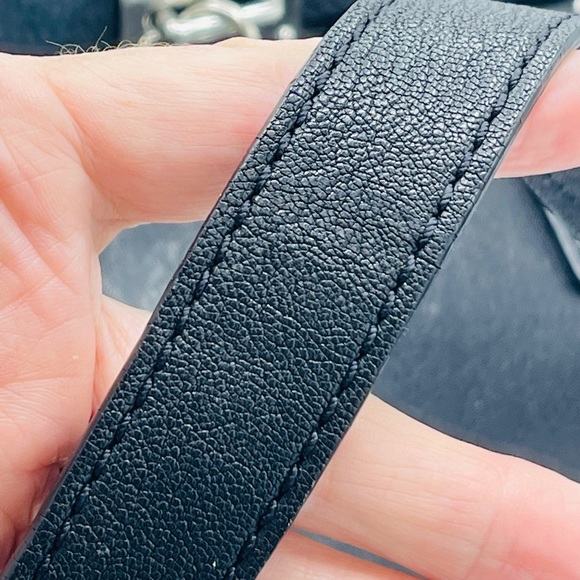 MICHAEL KORS HAMILTON PURSE LEATHER, DROP CHAIN STRAPS & *HEART “OR”ROUND *LOCK - Picture 12 of 13